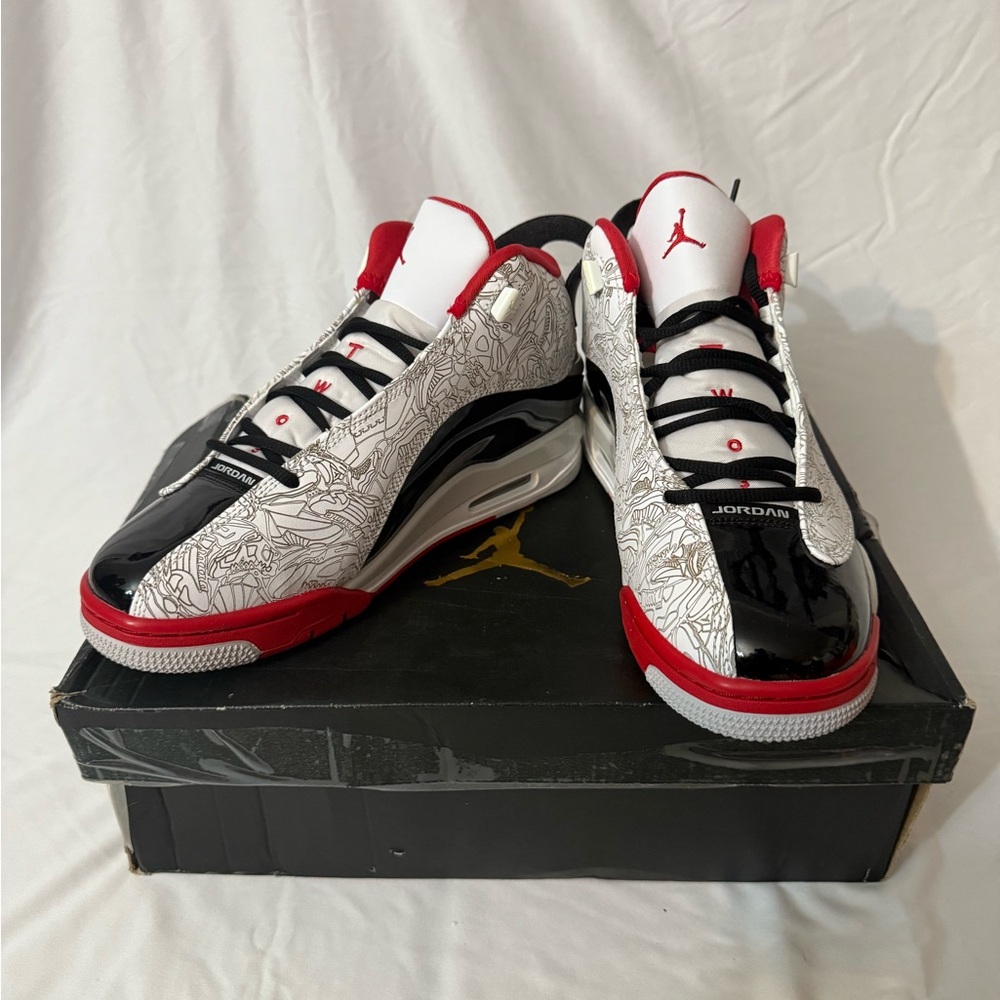 Air Jordan Black and Red Sneakers